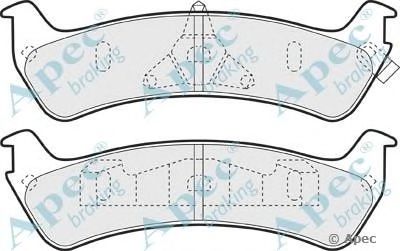 APEC BRAKING pad990 -  Комплект тормозных колодок, дисковый тормоз